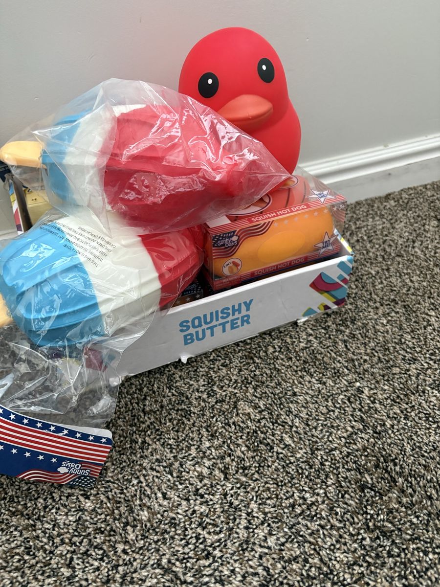 Squishy Butter Sunny Days Squish Popsicle & Hot Dog Toys
