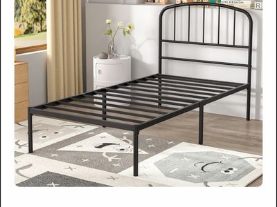 Mainstays twin size metal frame w/haedboard
