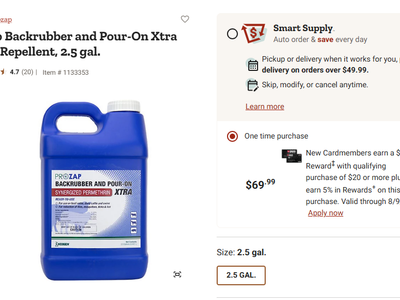 New - 2.5 gal Prozap Backrubber and Pour-On Xtra Insect Repellent