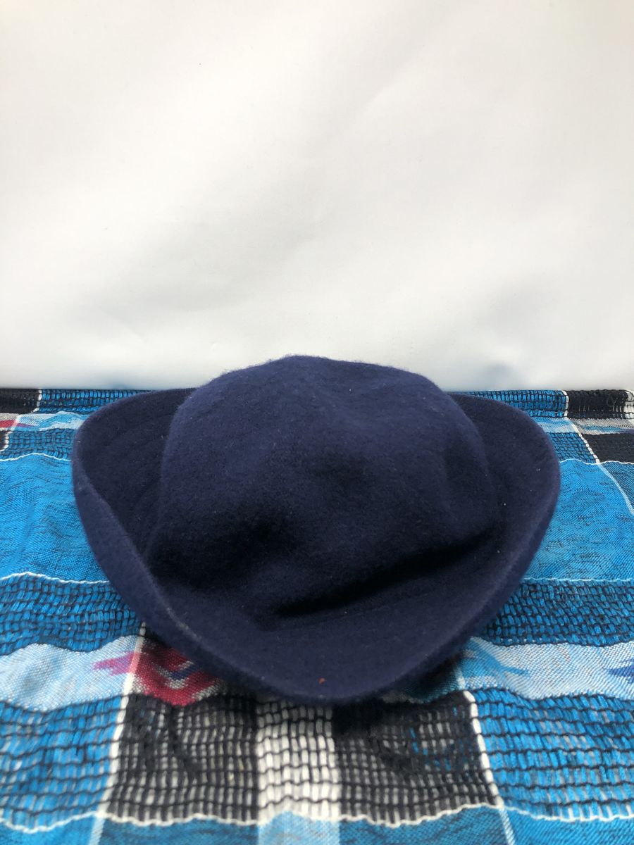 Vintage August Hat Company Navy Blue Wool Blend Bucket Hat – Women's One Size
