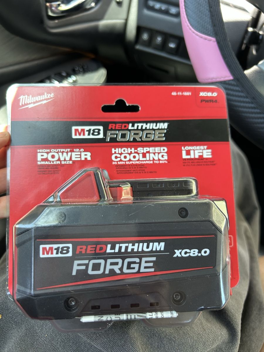 NEW Milwaukee M18 REDLITHIUM FORGE XC8.0 Battery