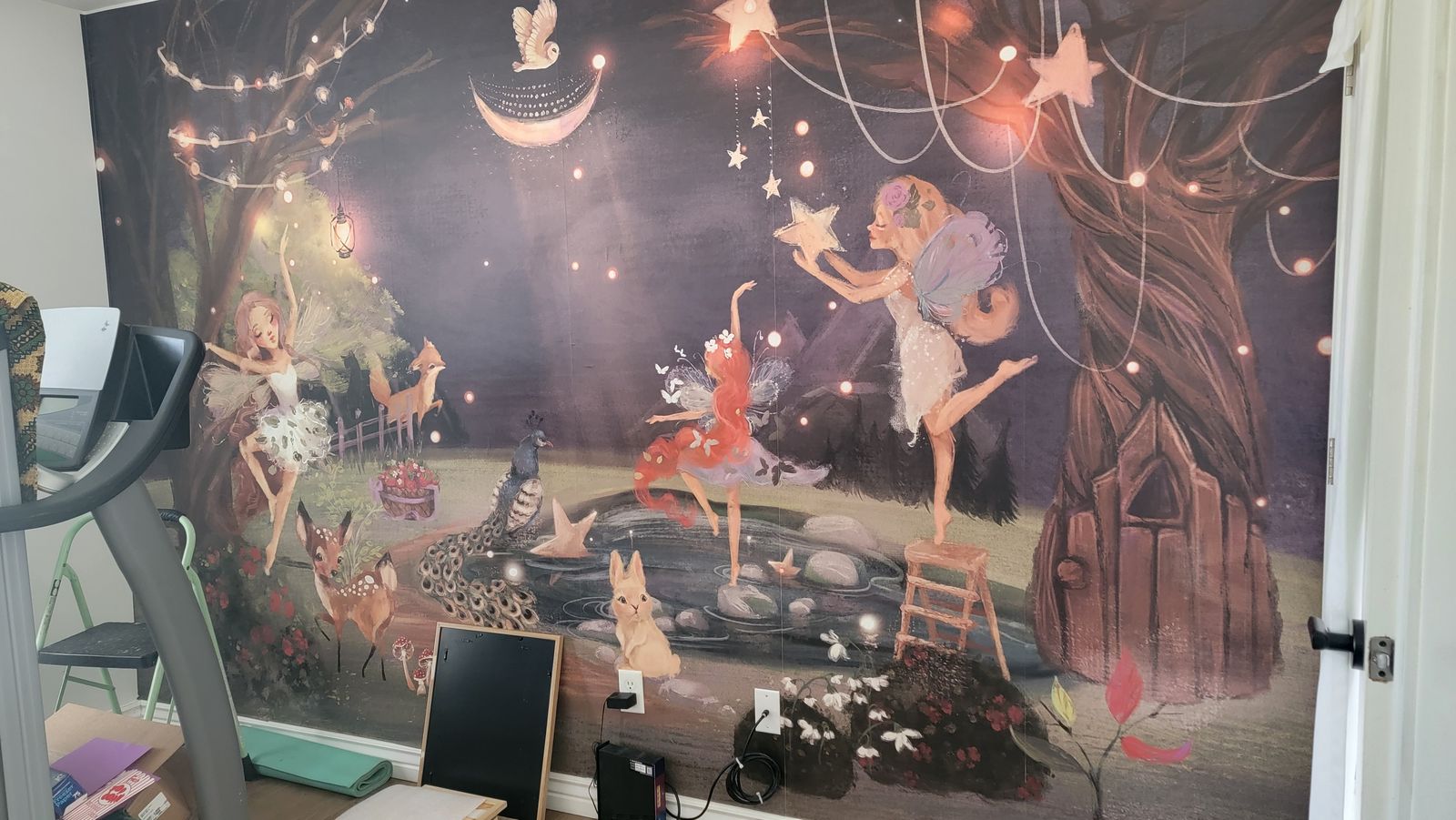 Free Girls Room Wallpaper 12ft Long x 8ft Tall