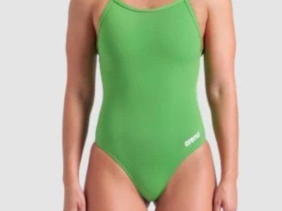 Arena Team Light Drop Back One Piece Swimsuit Women's Green Size 28