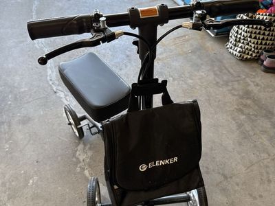 Elenker Steerable Knee Walker Scooter with Front Basket