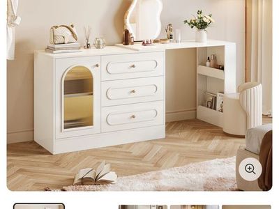 Tribesigns 360 degree Rotable Makeup Vanity