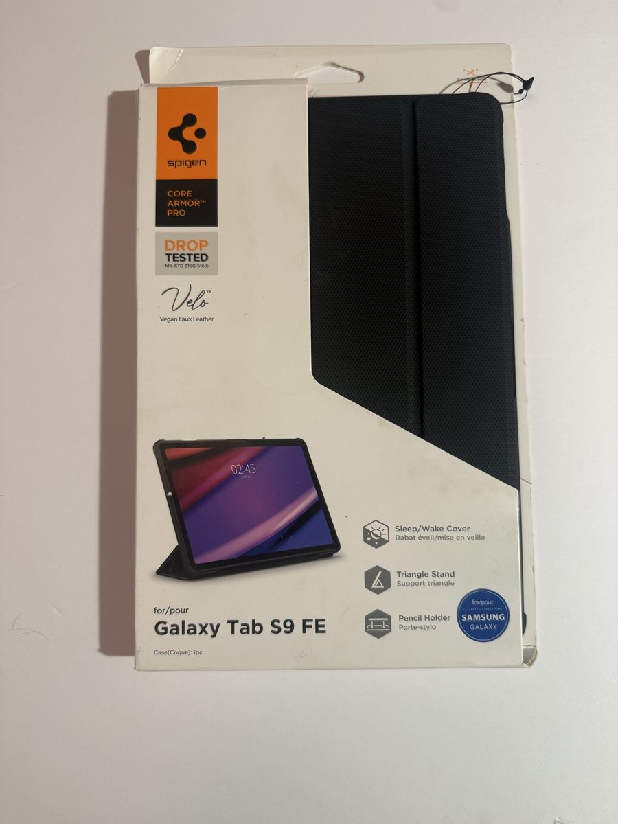 Spigen Core Armor Pro Case for Samsung Galaxy Tab S9 FE - Black (New)
