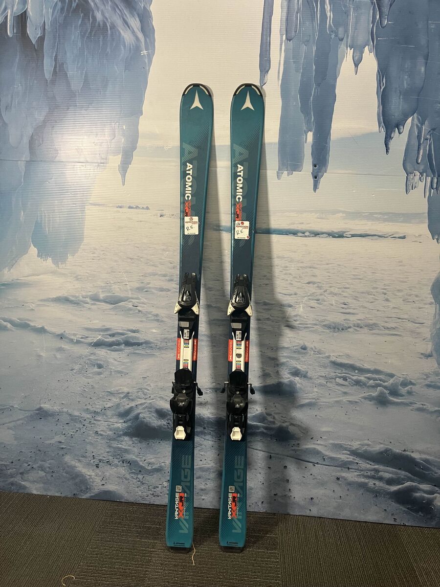 Used Atomic Vantage Bend X Jr Kids Ski 110cm w/ Ezy Trak 7.5 Bindings