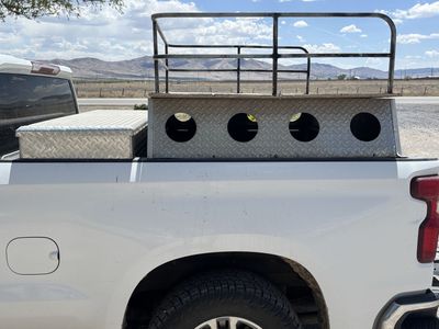 Dog box with strike rack and tool box