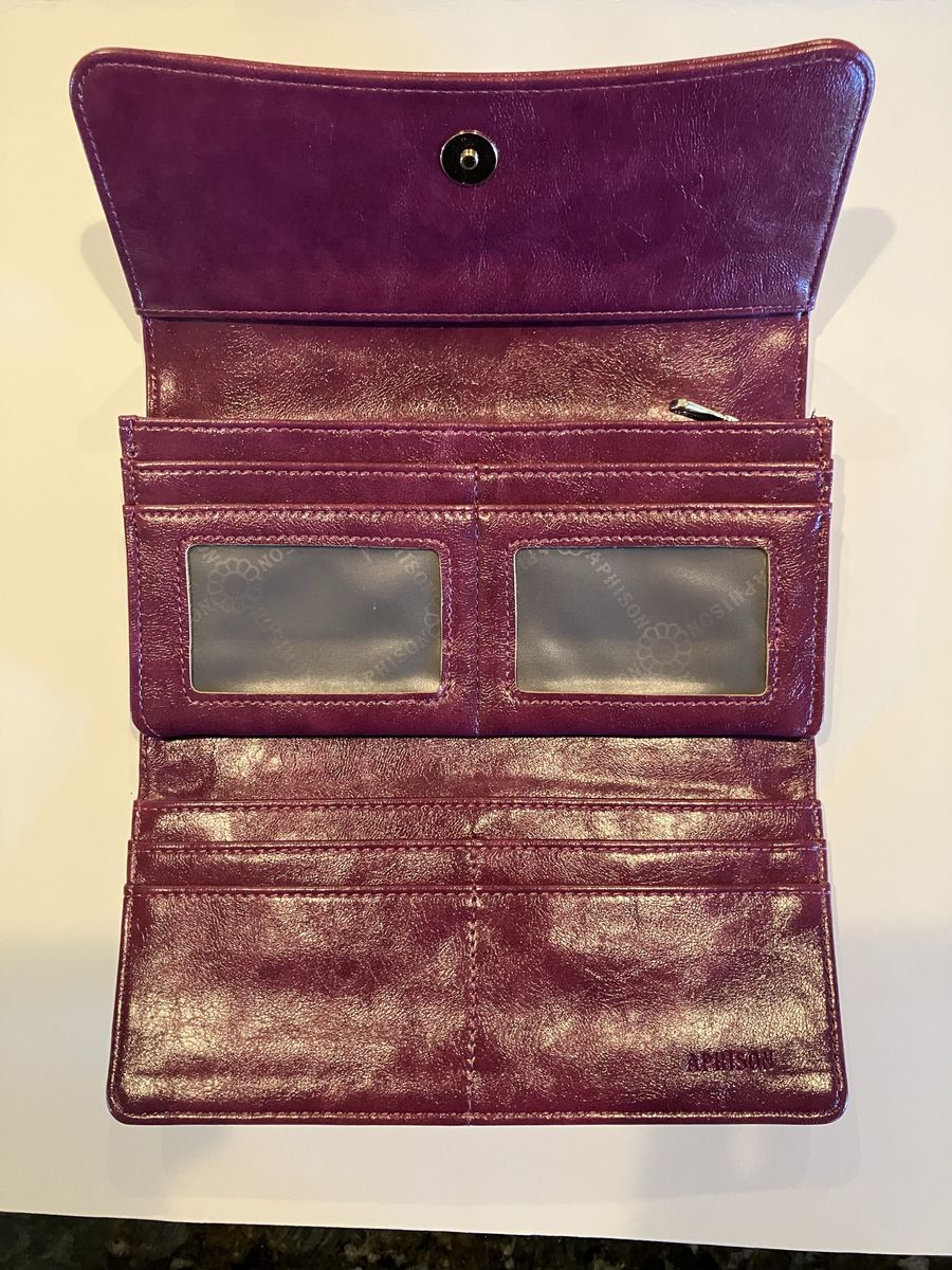 APHISON Purple Laser Cut Wallet