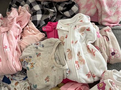 6-12 MO. Baby girl clothes & shoes!