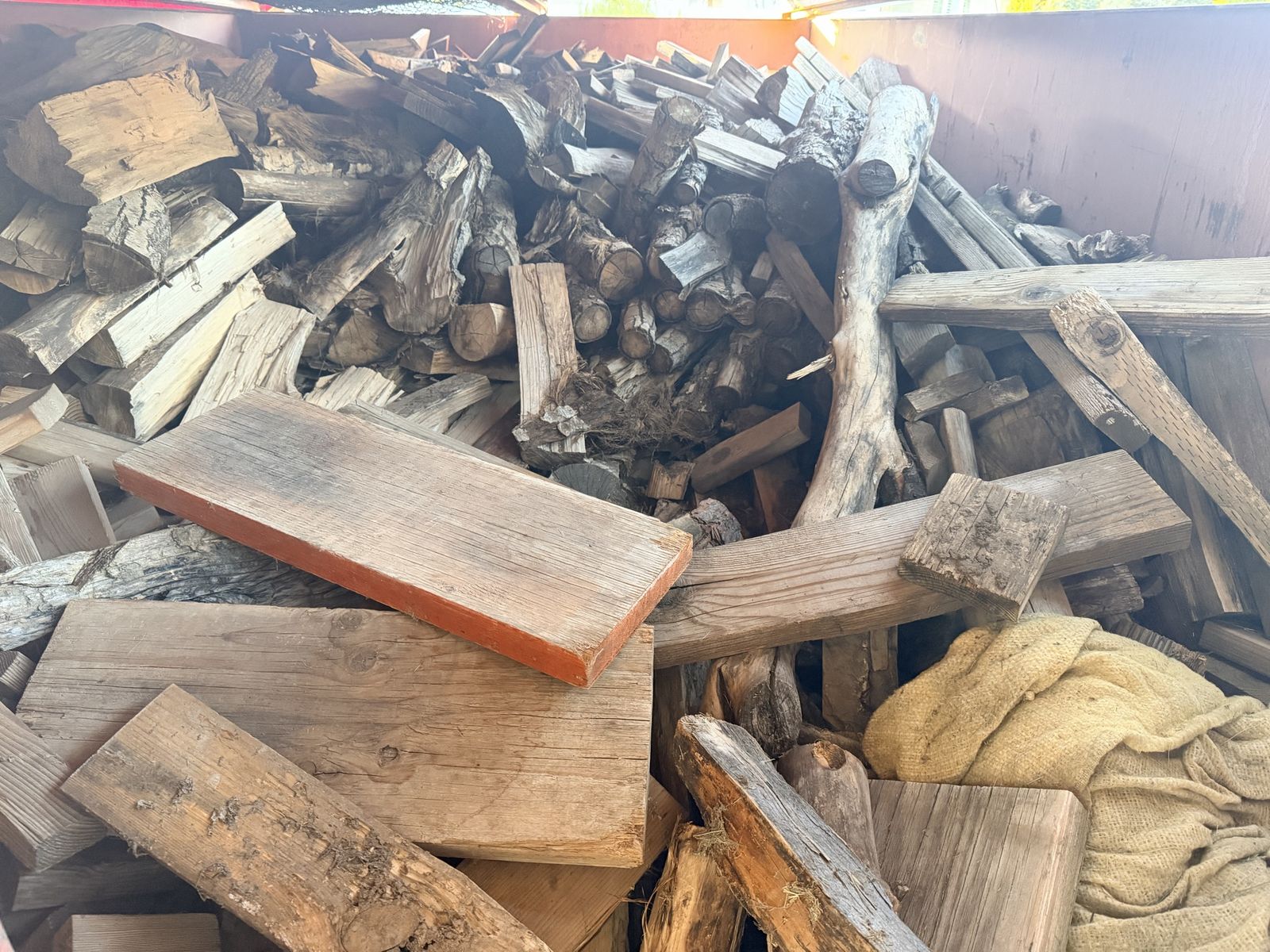 Mixed Firewood & Scrap Wood - Assorted Sizes & Types for Burning, Crafts, or Kindling