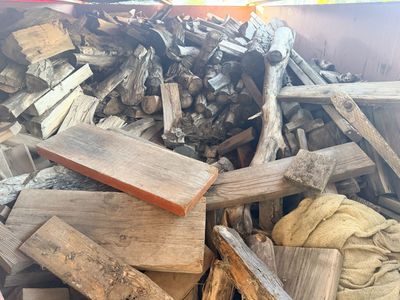 Mixed Firewood & Scrap Wood - Assorted Sizes & Types for Burning, Crafts, or Kindling
