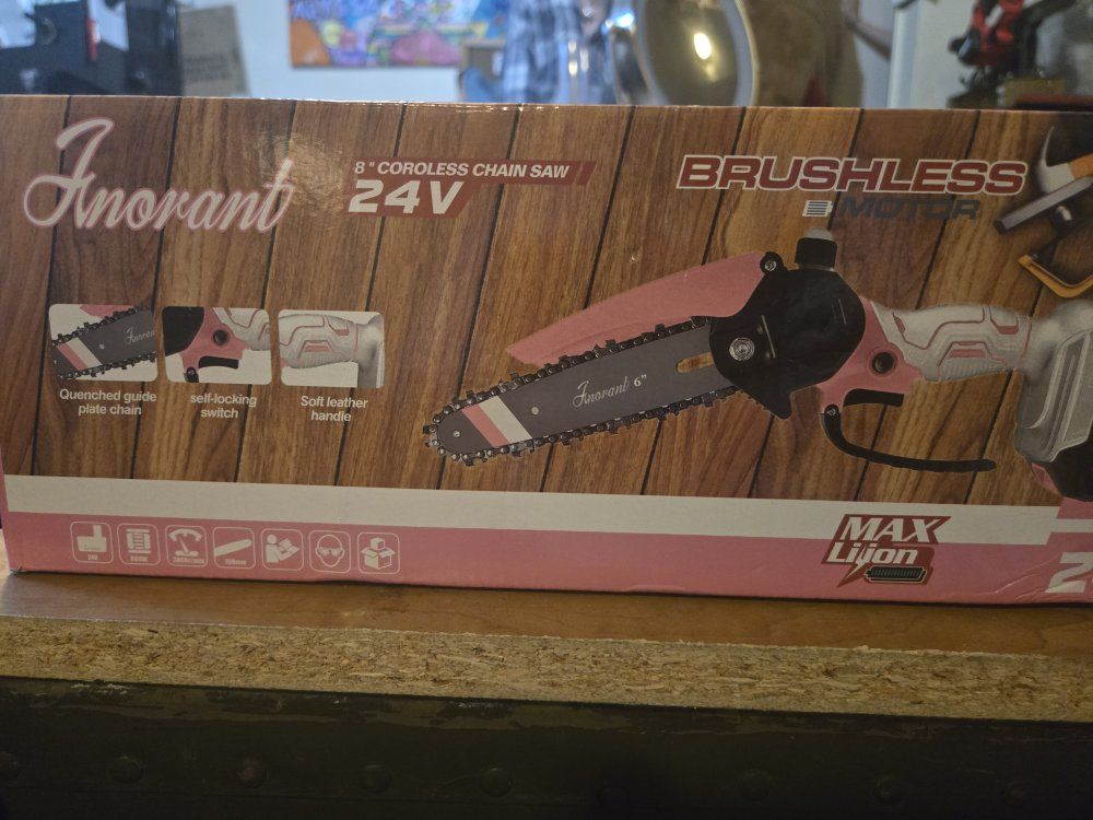 6 inch pink chainsaw