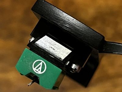 Audio-Technica AT95E Turntable Cartridge and Needle on headshell