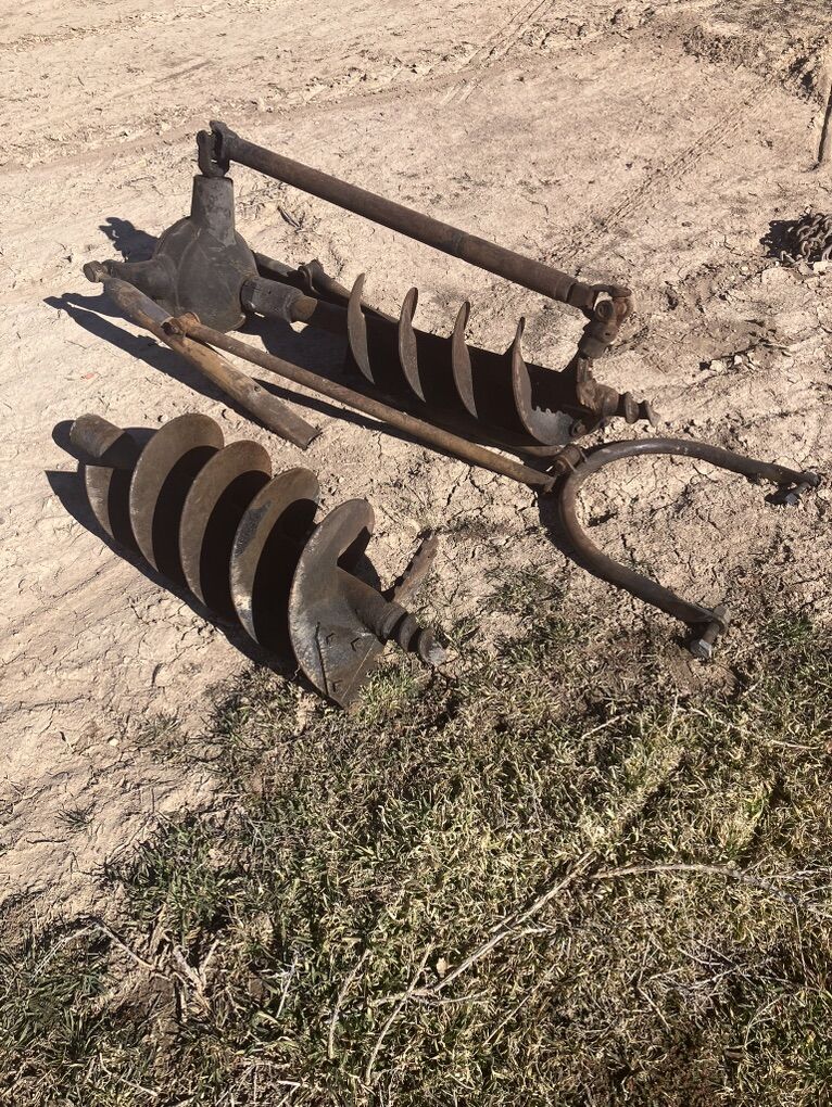 Tractor postal digger to augers