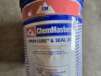 5 Gallon ChemMasters Spray-Cure & Seal 25