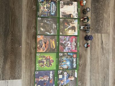 Xbox One Games Bundle: 11 Games & Figures (Lego, Jurassic World, Madden, Hot Wheels & More)