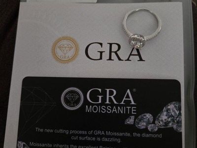 1.33 carat moissanite Diamond ring