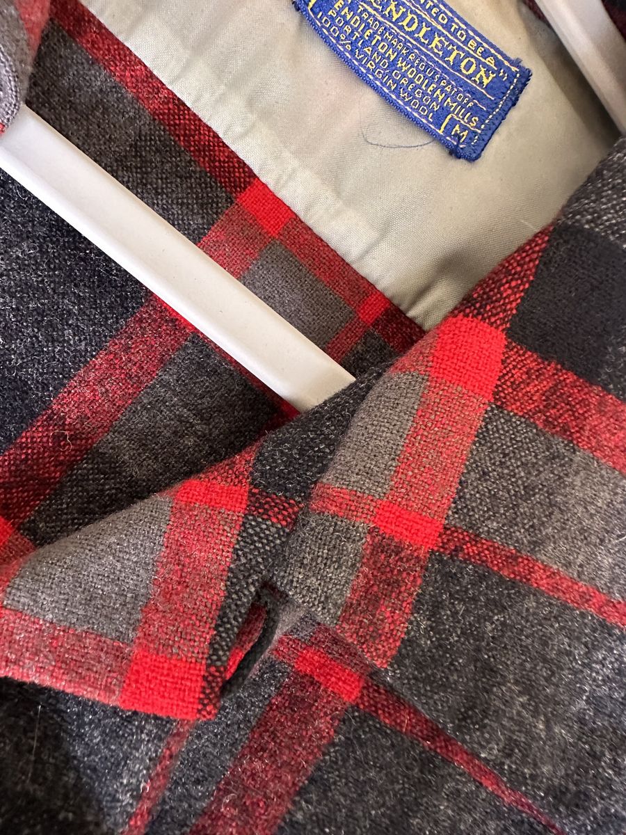 Vintage 1960s Pendleton Flannel Wool Shirt
