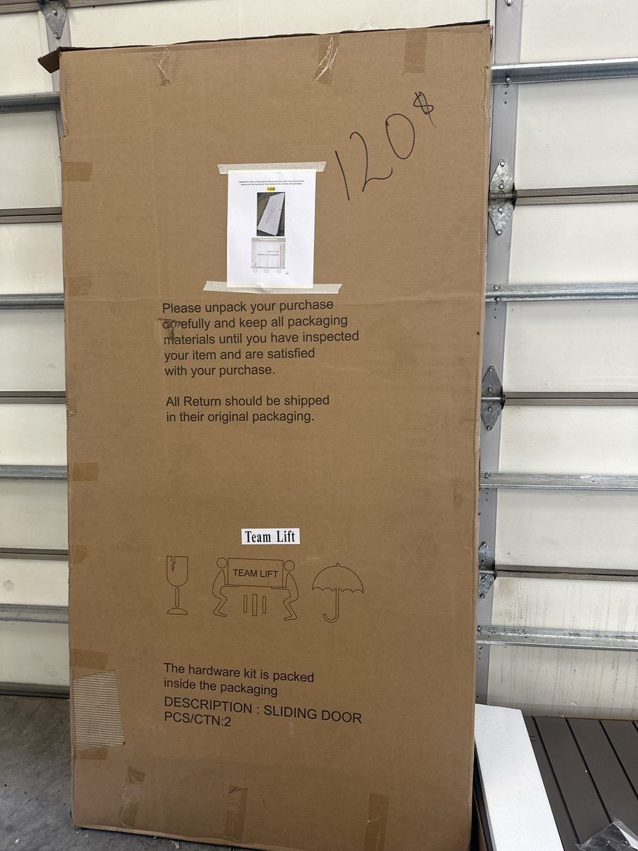 BARNSMITH 72x80 6-Panel Bypass Sliding Closet Door White Primed