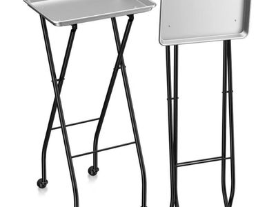 Aluminum folding/rolling table