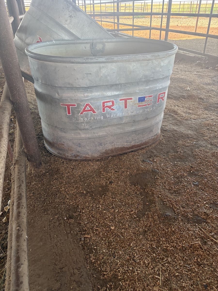 Tarter galvanized water trough