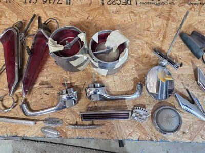 1961 Cadillac Fleetwood used trim parts lot