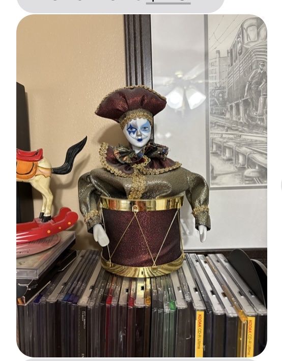 Antique "Jack-in-the-Box" Music Box