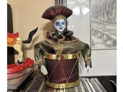 Antique "Jack-in-the-Box" Music Box