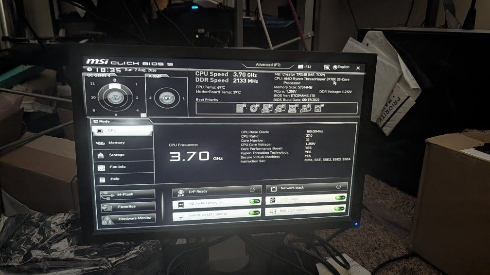 MSI Creator TRX40 ATX Motherboard Socket sTRX4 Works With AMD Threadripper CPU