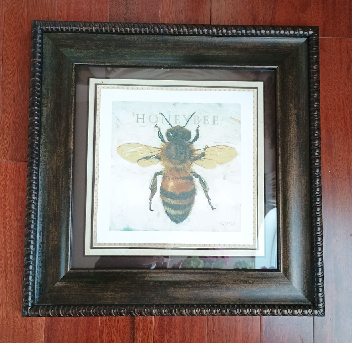 Framed Bumble Bee Print