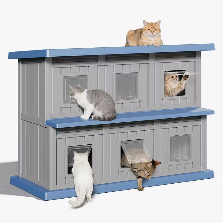 Outdoor Cat House Weatherproof, Large Outside Feral Cat Houses For Outdoor Cats
