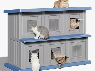 Outdoor Cat House Weatherproof, Large Outside Feral Cat Houses For Outdoor Cats