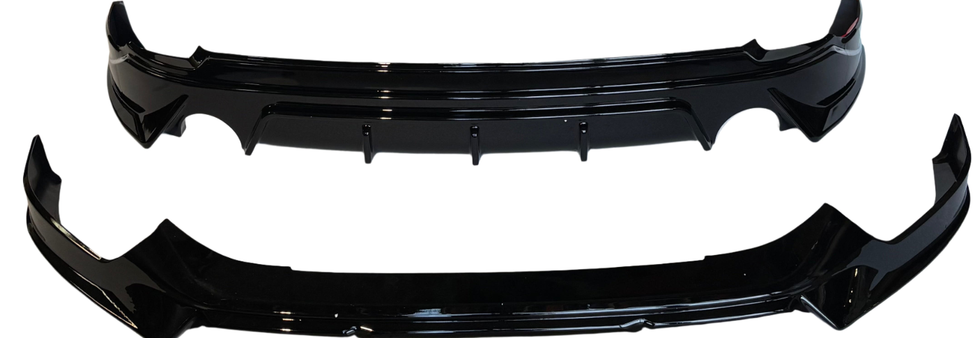 FRONT AND REAR LIP FOR MAZDA CX-5 22-24 GLOSS BLACK