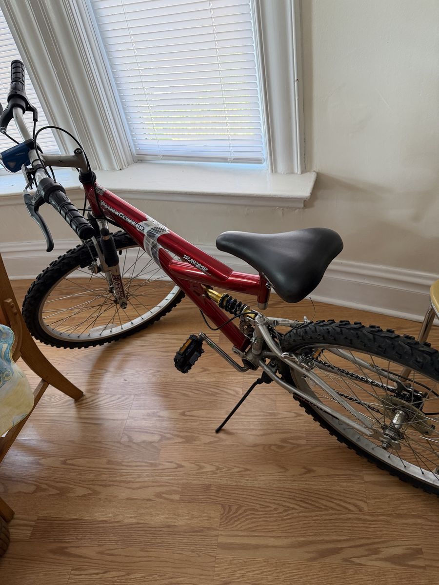 Next Power Climber 18-Speed Full Suspension Mountain Bike - Red