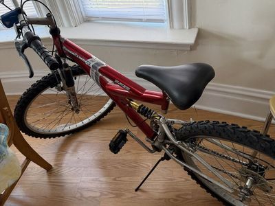 Next Power Climber 18-Speed Full Suspension Mountain Bike - Red