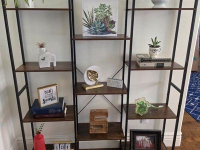 NEW 4 tier bookshelf open display shelves