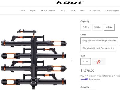 Kuat NV 2.0 4 Bike Rack (Used twice)