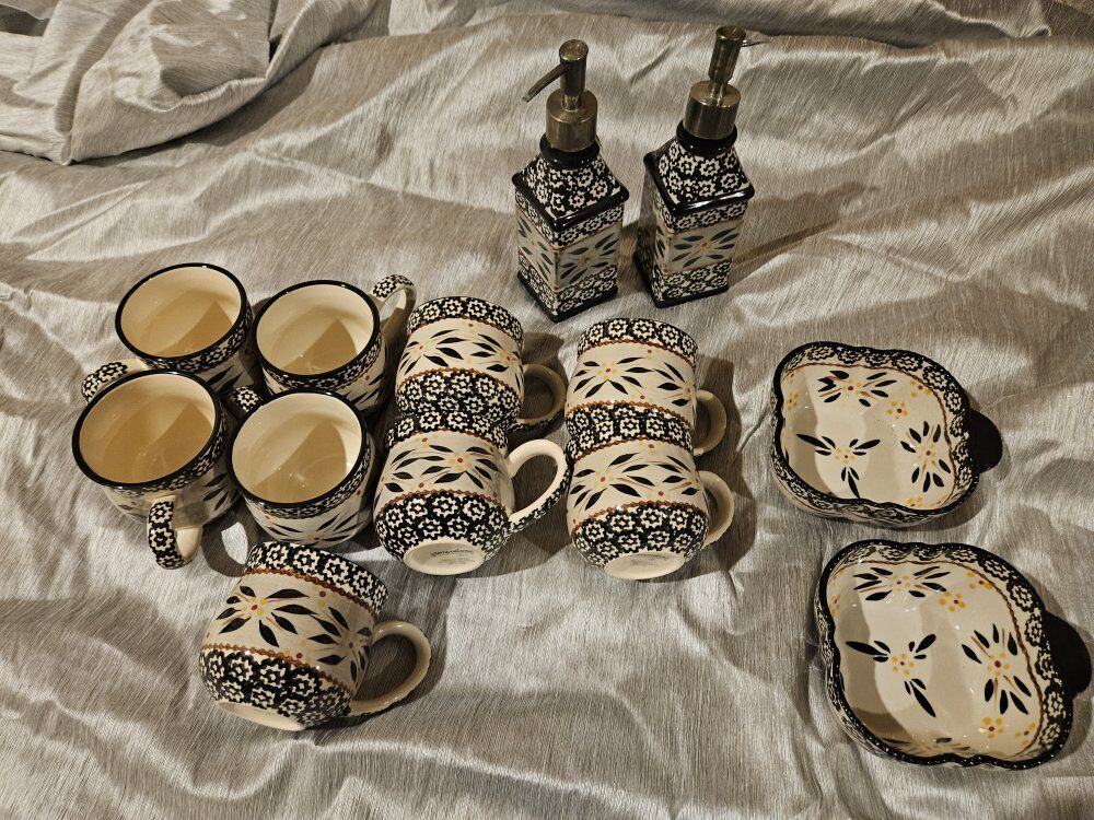 Temptations Bowls, Coffee Mugs & Soap Dispensers