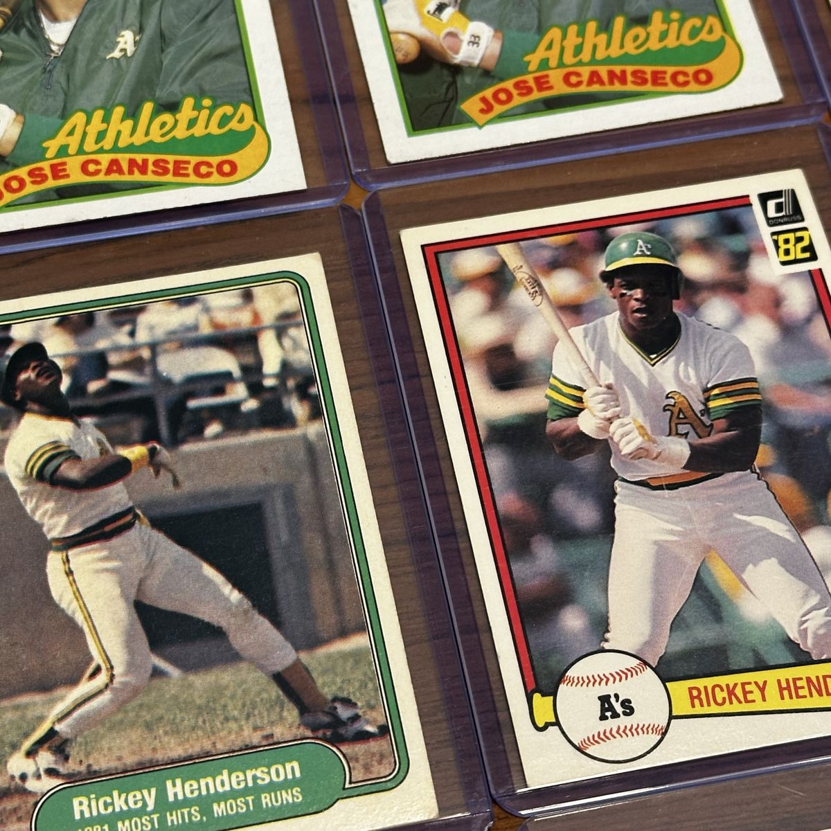 Old baseball cards. 1960s-1990