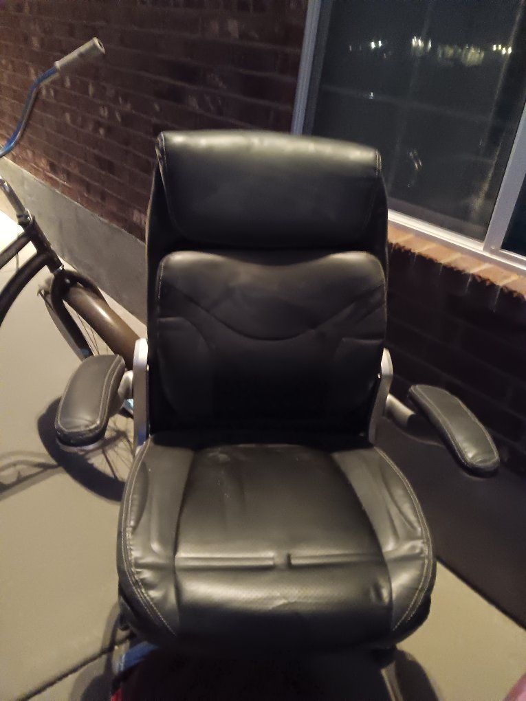 High-Back Executive Faux Leather Office Chair