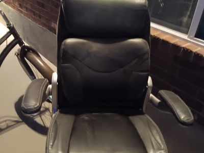 High-Back Executive Faux Leather Office Chair