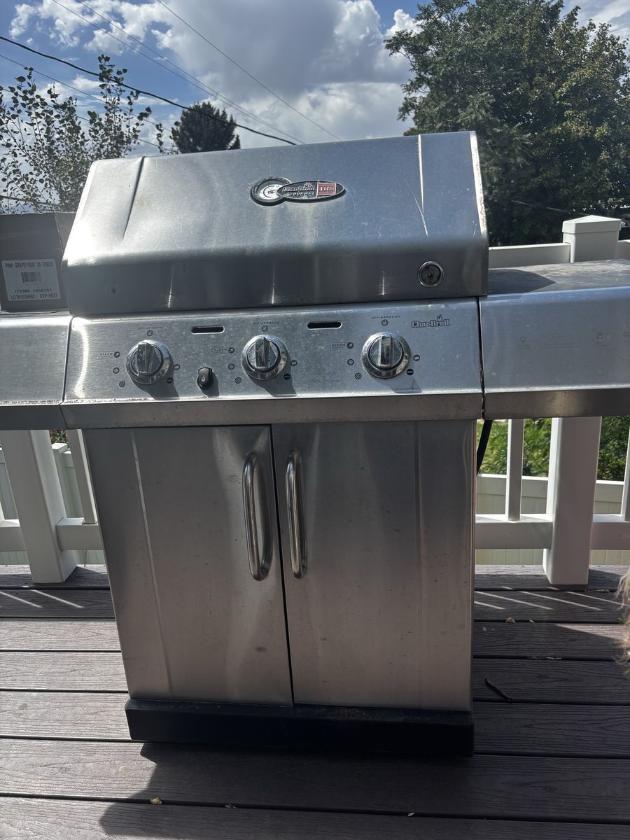 Char-Broil Stainless Steel Gas Grill with Cabinet
