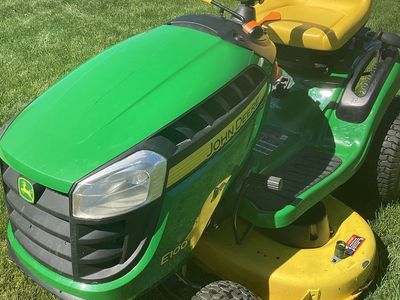 John Deere E100 mower