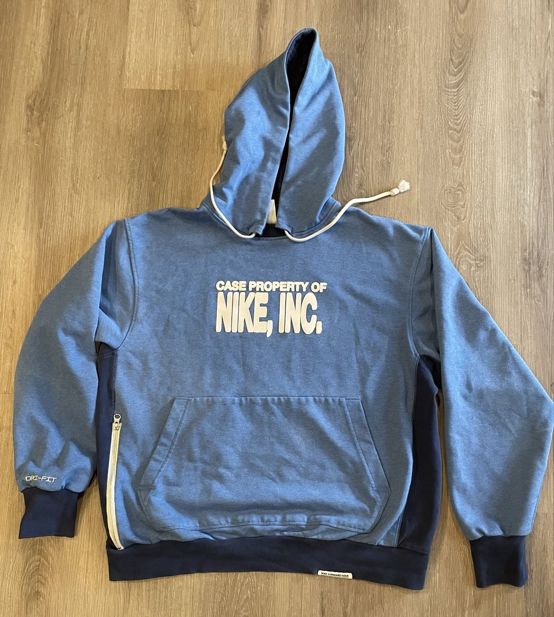 Nike Standard Issue Dri-Fit Case Property Of Blue Hoodie - Men's Size Large