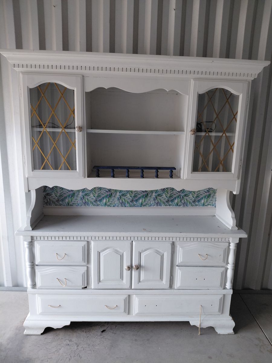 Solid wood hutch