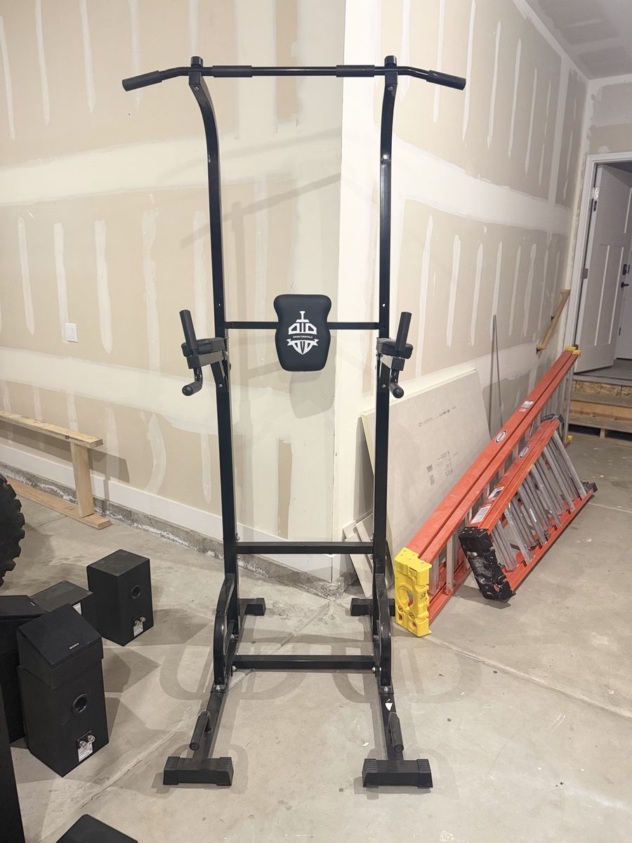 Sportsroyals Power Tower Workout Station - Multi-Function Pull Up Bar & Dip Stand
