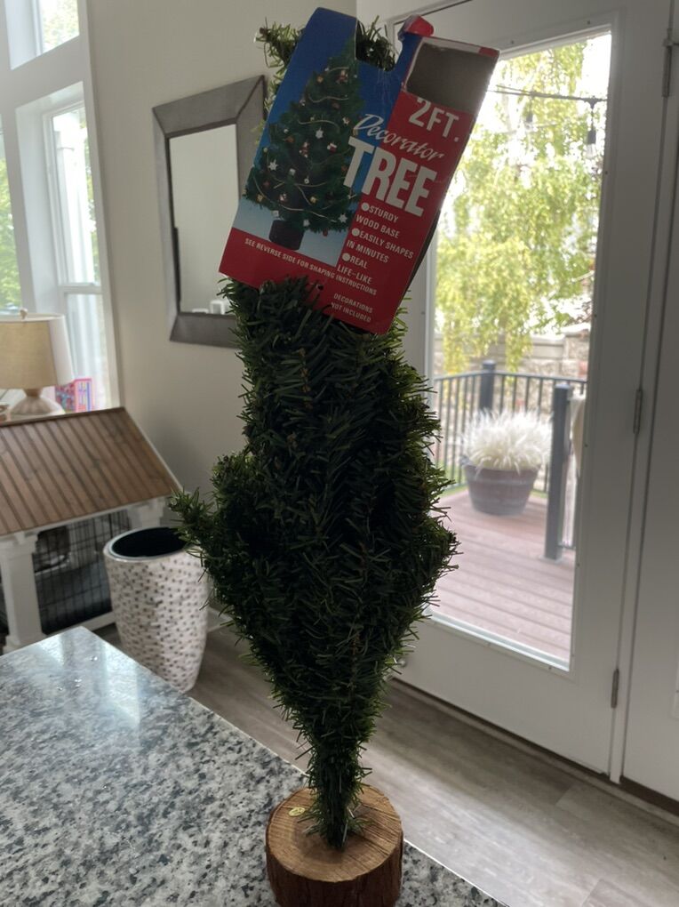 New! Christmas artificial 2 foot decorator tree