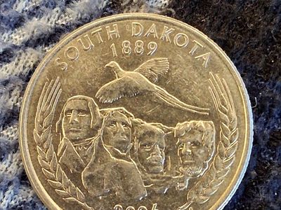 2006 South Dakota State Quarter - US Minted Coin, E Pluribus Unum, Mount Rushmore & Pheasant