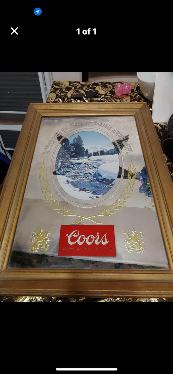 Coors vintage mirror
